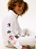 Alb Camp Tommy Multi Print Polo Cu Maneca Lunga  Baieti
