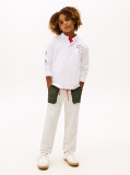 Alb Camp Tommy Multi Print Polo Cu Maneca Lunga  Baieti