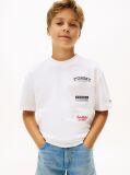 Alb Tricou Din Jersey Cu Imprimeu Multi Logo Pe Spate  Baieti