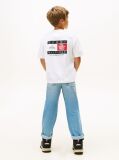 Alb Tricou Din Jersey Cu Imprimeu Multi Logo Pe Spate  Baieti