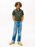 Verde Tommy Flag Polo Cu Maneca Scurta  Baieti