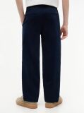 Blue Pantaloni Esentiali Din Tesatura Twill  Baieti