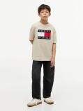 Bej Tricou Din Jersey Cu Imprimeu Heritage Flag  Baieti