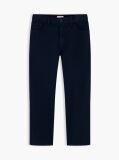 Blue Herringbone Barrel Leg Twill Trousers  Boys