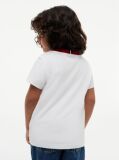 Alb Tricou Cu Logo-ul Crest  Baieti