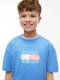 Blue T-Shirt Cu Steag  Baieti