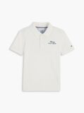 White Regular Fit Logo Polo Shirt  Boys