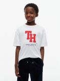 White Varsity Logo Jersey T-Shirt  Boys