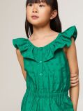 Verde Salopeta Cu Emblema TH Si Broderie Anglaise  Fete
