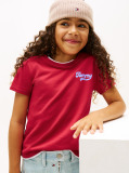Rosu Tricou Slim Varsity Cu Logo  Fete