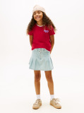 Rosu Tricou Slim Varsity Cu Logo  Fete