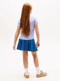 Mov Tricou Slim Cu Guler Rotund Si Logo Metalic  Fete