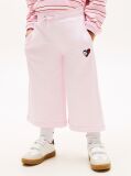 Roz Pantaloni Joggers Culotte Cu Steag Si Croiala Lejera  Fete