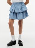 Denim Fusta Cu Volane Chambray  Fete