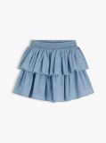 Denim Fusta Cu Volane Chambray  Fete