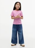 Roz T-Shirt Cu Logo  Fete
