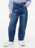 Blue Stud Barrel Leg Jeans  Girls