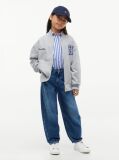 Blue Stud Barrel Leg Jeans  Girls
