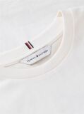 Alb T-Shirt Cu Croiala Lejera Si Imprimeu Pe Spate  Fete