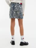 Multi Denim Printed Skirt  Girls