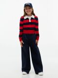 Blue Essential Pantaloni Cu Croiala Wide  Fete