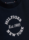 Blue Tricou Cu Guler Rotund Si Logo  Nou nascuti