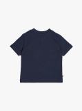 Blue Tricou Cu Guler Rotund Si Imprimeu Grafic  Nou nascuti