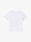 Alb Tricou Cu Guler Rotund Si Imprimeu Grafic  Nou nascuti