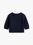 Blue Hanorac Relaxat Cu Emblema Steag Hilfiger Si Blocuri De Culoare  Nou nascuti