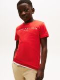 Red Essential Organic Cotton Logo T-Shirt  Kids Unisex