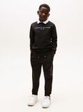 Black Essential Organic Cotton Logo Joggers  Kids Unisex