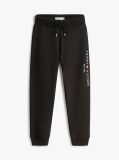 Black Essential Organic Cotton Logo Joggers  Kids Unisex