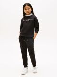 Black Essential Organic Cotton Logo Joggers  Kids Unisex