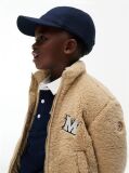 Bej Geaca Varsity Din Terry Cu Logo  Copii unisex