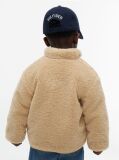 Bej Geaca Varsity Din Terry Cu Logo  Copii unisex