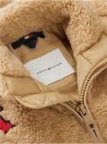 Bej Geaca Varsity Din Terry Cu Logo  Copii unisex
