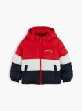 Multi Jacket Geaca Puffer Ripstop Cu Gluga Si Blocuri De Culori  Copii unisex