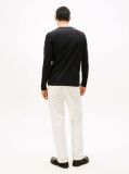 Negru Tricou Cu Maneca Lunga Slim Fit  Barbati