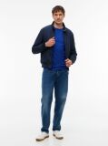 Blue Flag Embroidery Slim Fit T-Shirt  Men
