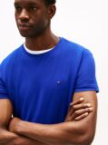 Blue Tricou Slim Fit Cu Steag Brodat  Barbati