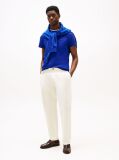 Blue Tricou Slim Fit Cu Steag Brodat  Barbati