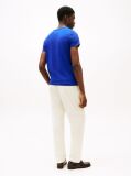 Blue Tricou Slim Fit Cu Steag Brodat  Barbati