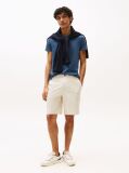 Blue Tricou Slim Fit Cu Steag Brodat  Barbati
