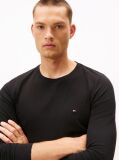 Negru Tricou Cu Maneca Lunga Extra Slim Fit  Barbati