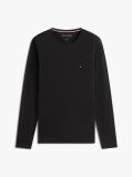 Negru Tricou Cu Maneca Lunga Extra Slim Fit  Barbati