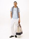 Blue Tricou Slim Fit Cu Logo  Barbati