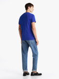 Blue Tricou Slim Fit Cu Logo  Barbati