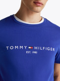 Blue Tricou Slim Fit Cu Logo  Barbati