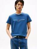 Blue Tricou Slim Fit Cu Logo  Barbati