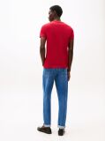 Rosu Tricou Slim Fit Cu Logo  Barbati